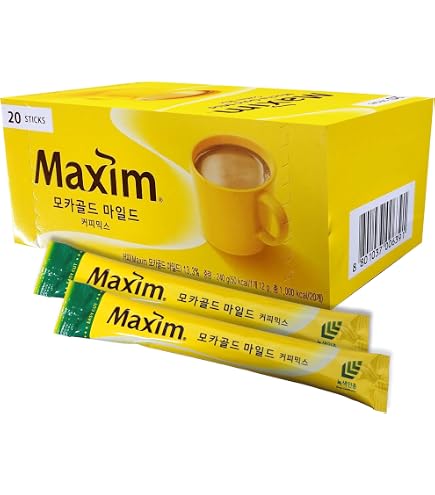 Amazon.co.jp: 韓国でコーヒー【Maxim Coffee Mix モカゴール】(100袋
